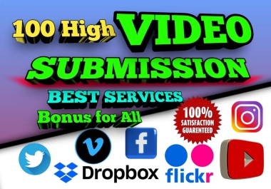 I will Provide manually video submission Backlinks on 90 powerful sites