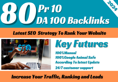I Will MANUALLY Do 80 UNIQUE PR10 SEO BackIinks on DA100 sites Plus College domain backlinks