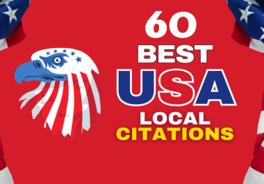 I will do 60 USA local citations,  local business listing for directory submission