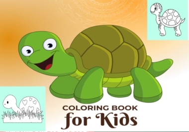 I create amazon KDP interior kindle and coloring book pages for the kids