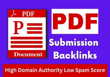 I will submit 30 manual PDF submission on top document sharing sites