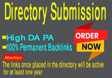 Provide 110 Directory Approved site Backlinks