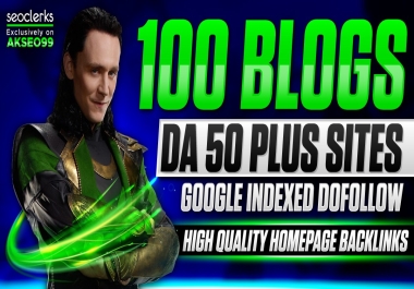 100 High Authority Blog Post SEO Contextual DA50+ Backlinks for Top Google Ranking