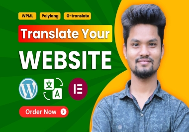 I will translate your wordpress website into any language using polylang or wpml