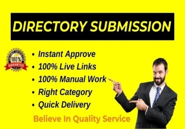 50 Directory Submission manual Do follow Instant Approve boosting business