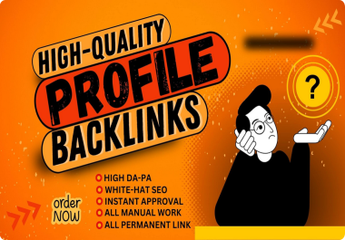 Get 600 Profile PR9 - DA 90- 50 Backlinks Domain High Quality Dofollow Premium Index