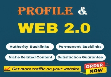 50 Profile Backlinks and 20 Web 2 Seo Backlinks for Google ranking