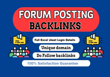 100 Forum Posting SEO Backlinks