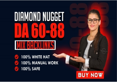 Diamond Nugget 500 SEO backlinks with high da white hat for google top ranking