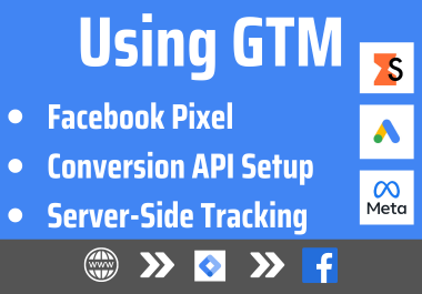 I Will Setup FB Pixel,  Conversion API,  Server-Side Tracking Using GTM