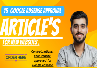 High Quality Articles for Fast AdSense Approval in Any Niche