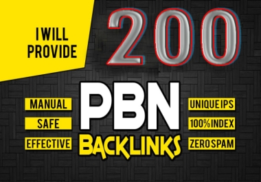 DA 50+ High Quality 200 Permanent Backlinks with Fast Ranking