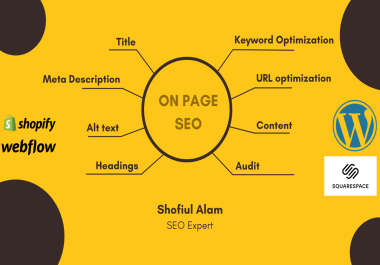 do wordpress,wix,shopify,squarespace on page SEO optimization for google rank