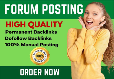 I Will create 40 High Quality Forum Posting dofollow backlinks