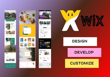 I Can Design, Develop Wix Website, Fully Responsive Website