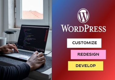 I Can Customize, Redesign Wordpress Website, Fully Responsive Website design 