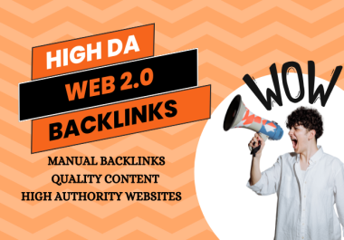 100 Web 2.0 Backlinks from High authority DA 50-90+ Website