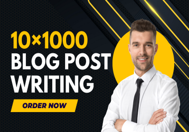 You will get a unique 7x1000-word High-Quality article,  blog,  SEO web content in 24 hours