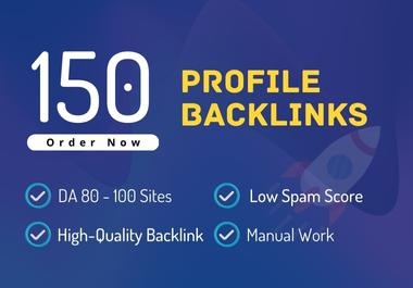  150 Profile Backlinks With High Authority Link Building