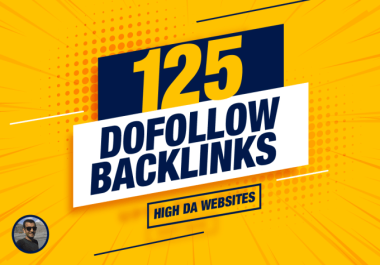 Create 125 Unique domains dofollow seo backlinks on high authority links