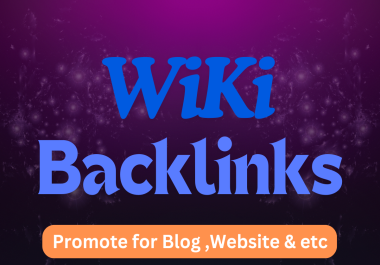 4000 High Quality Wiki-Contextual Permanent Backlinks 