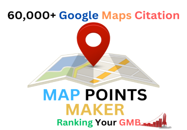 Create 60,000 Google Maps Points Citations & 10 driving directions for Your Business