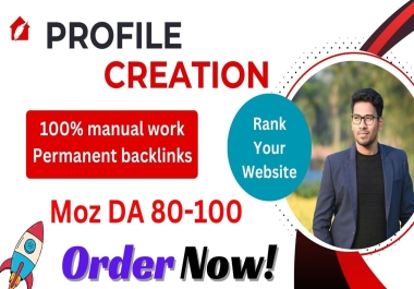 I Will Make 50+ High Quality PR9 Social Profile Creation in High Quality sites