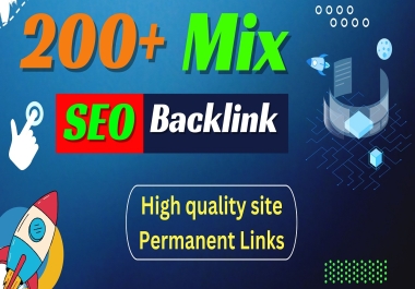 Get Manually Powerful 200+ SEO All in One Link Pyramid Mix Backlink High DA site