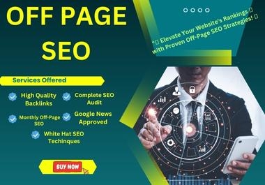 Monthly off page SEO service,  pro high quality backlinks