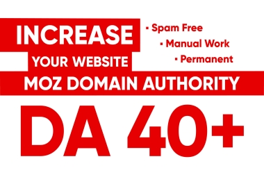 I will increase Moz DA 40+ PA 30+ of your website Permanent and Safe