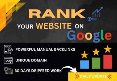 Boost Your Website's Ranking with 30-Day SEO Backlink Mastery for Google Domination