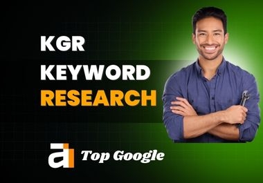 i will find best SEO KGR keyword research for your website ranking