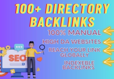 I will generate manually 50+ Directory Backlinks with high DA Website.