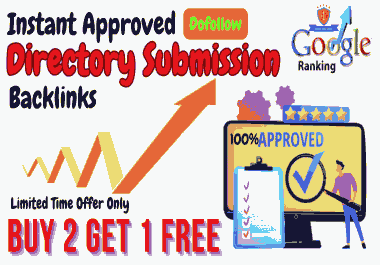 I will do Top 90 HQ Instant Approved Directory Suubmission Backlinks for your Website