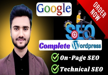 Complete Onpage SEO and Tecnical SEO Optimization for your Wordpress Website