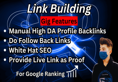 white hat SEO do follow 100 profile backlinks for website SEO