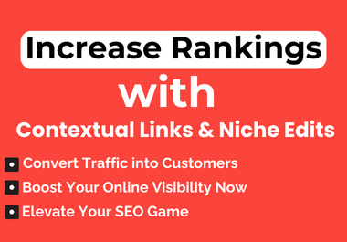 Contextual Backlinks & 2 Niche Edits from Already Ranked Articles 