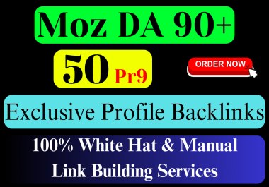 You will get Exclusive Dofollow SEO Profile Backlinks on High Authority Sites for Google Ranking