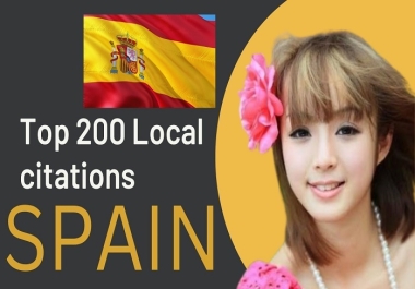 i will do 200 top local citations of spain 