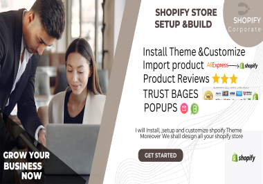 I will design and setup professional shopify store