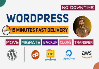 I will migrate wordpress website, move wordpress, wordpress migration within 1 hour
