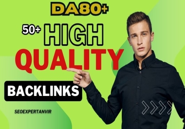 50+ Backlinks to get reach of your Website , DA80+ Backlinks