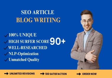 I will be your SEO friendly unique 500 words content and blog writing,  website content writer fo