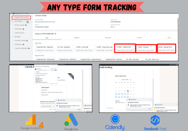 Submission Contact form 7 Tracking gravity,  Calendly,  lead form by GTM