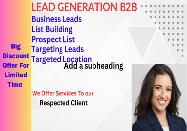 I will do targeted b2b lead generation, linkedin leads and prospect email list building