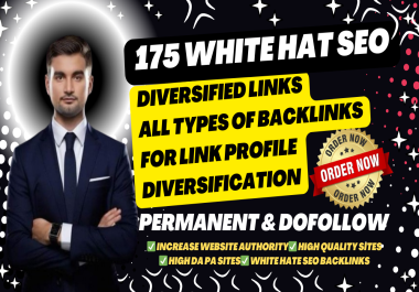 White Hat SEO Strategy Top-Tier SEO Service: 175+ DA50+ Backlinks for Ranking Improvement