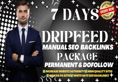 Website Booster Powerful Weekly 7 Days DripFeed SEO Package Backlinks Manual