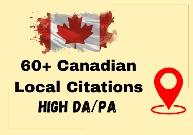 I will do 60 High-DA Canada Local Citations to Your Local Business Ranking