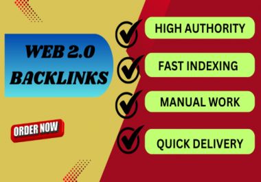 100 High-Quality Web 2.0 Backlinks Service SEO Boost