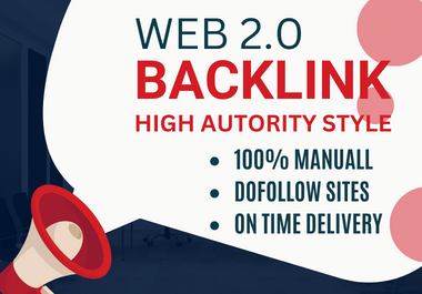 Providing you 80 web 2.0 backlink in high authority sites